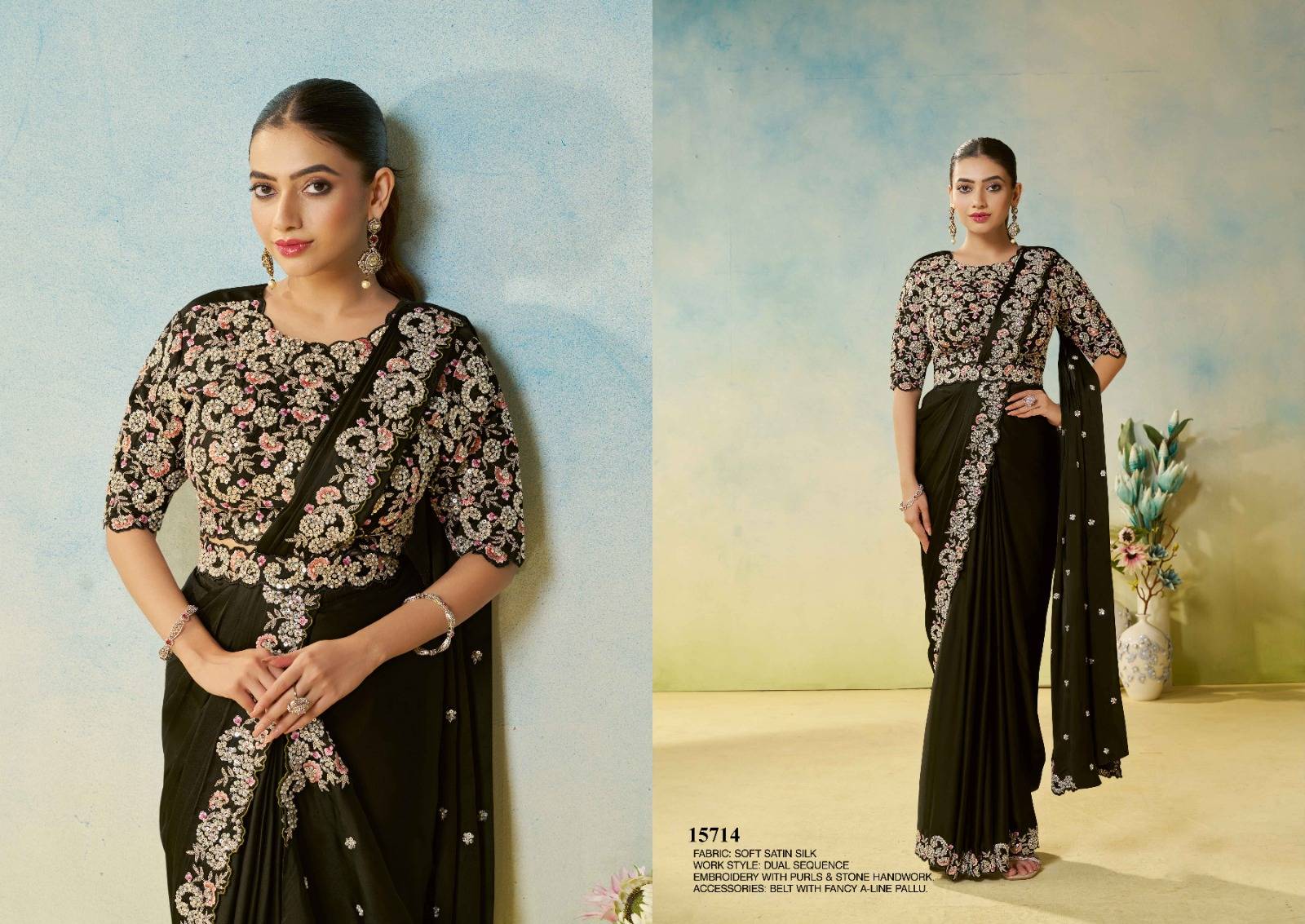 MOHMANTHAN ODYSSEY by Mahotsav 15700 to 15720 Series Indian Traditional Wear & Occasional Stitched Sarees At Wholesale Price